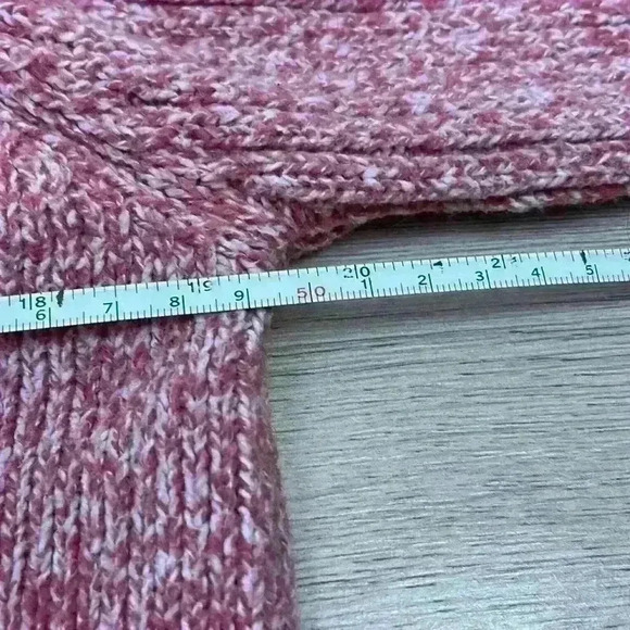 Nine West Pink Cowl Neck Pullover Sweater Size M - Picture 7 of 8